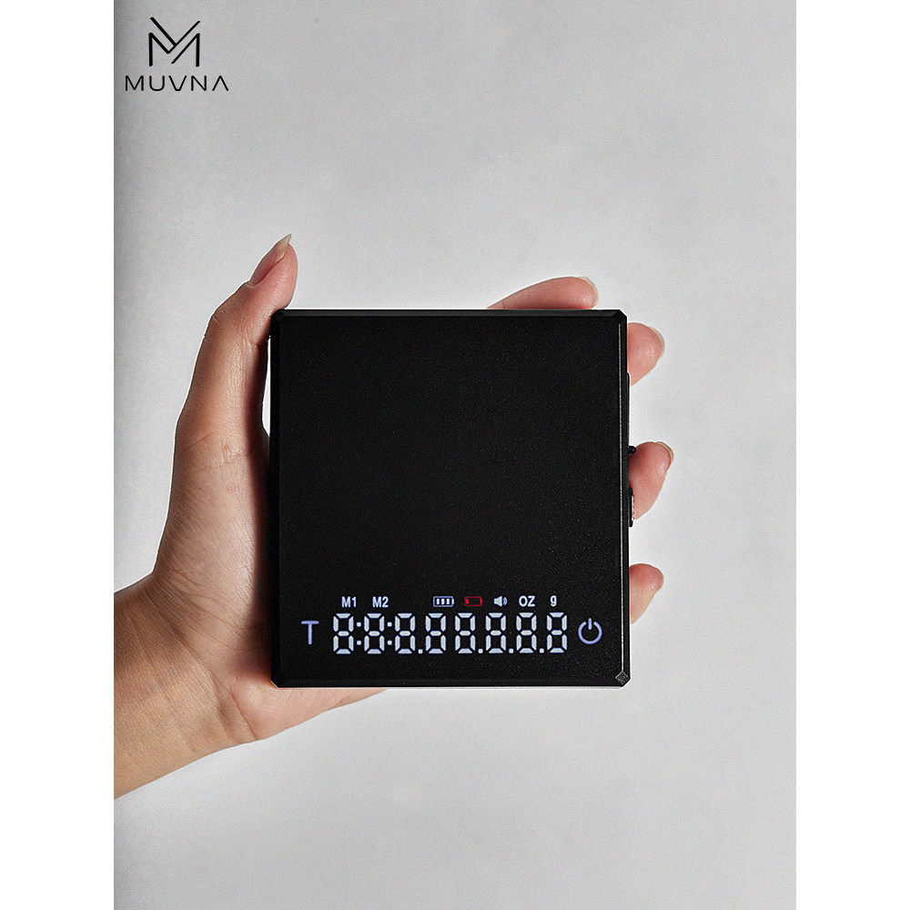MUVNA Espresso Scale mini Smart Precact Coffee Timing Electronic Scale mini Hand Brew Coffee Timing 