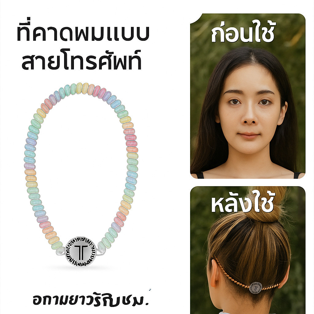 ✨ที่คาดผมเกลียว - กันลื่น ตกแต่ง ห่วงผมสายโทรศัพท์ อุปกรณ์เสริมผมเฉพาะทางที่ทันสมัย ไม่เจ็บศีรษะ ดีไซน์ยืดหยุ่นสูง - กันน้ำและทนทาน เหมาะสำหรับการกีฬา ฟิตเนส การใช้งานประจำวัน และโอกาสแฟชั่นต่าง ๆ