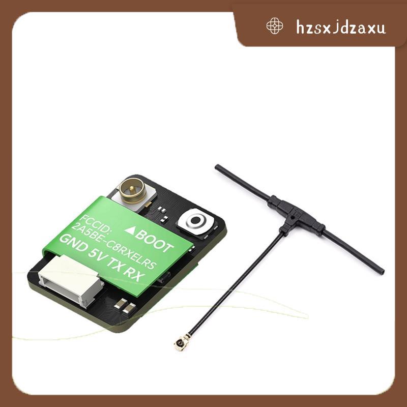 hzsxjdzaxuELRS 2.4GHz Nano RX Receiver เปิดแหล่งเสาอากาศสําหรับ RC FPV Racing Drone