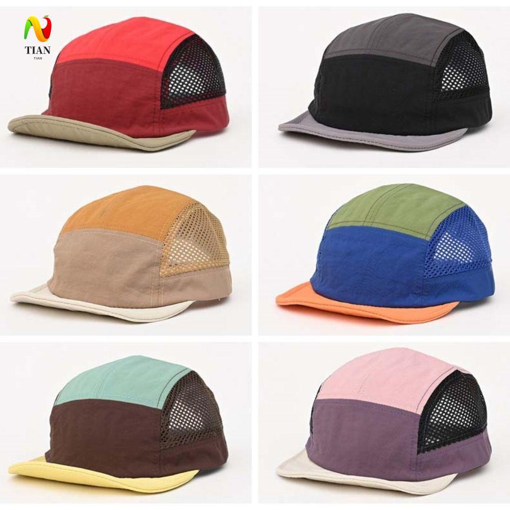 INQUIRY IMPACT ตาข่ายเบสบอลหมวก, Quick Drying UV Protection Sun Visor หมวก, Casual อเนกประสงค์ Retro