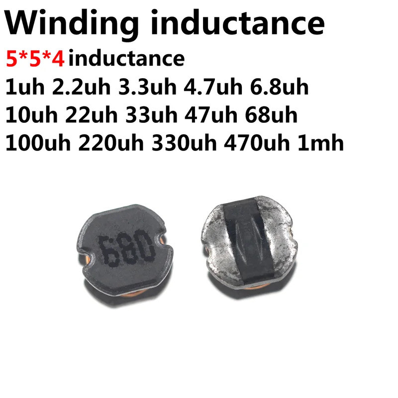 100PCS Inductor CD54 5*5*4 SMD เหนี่ยวนํา 1UH 2R2 2.2UH 3.3UH 4.7UH 6.8UH 10 UH 100UH 150UH 220UH 33
