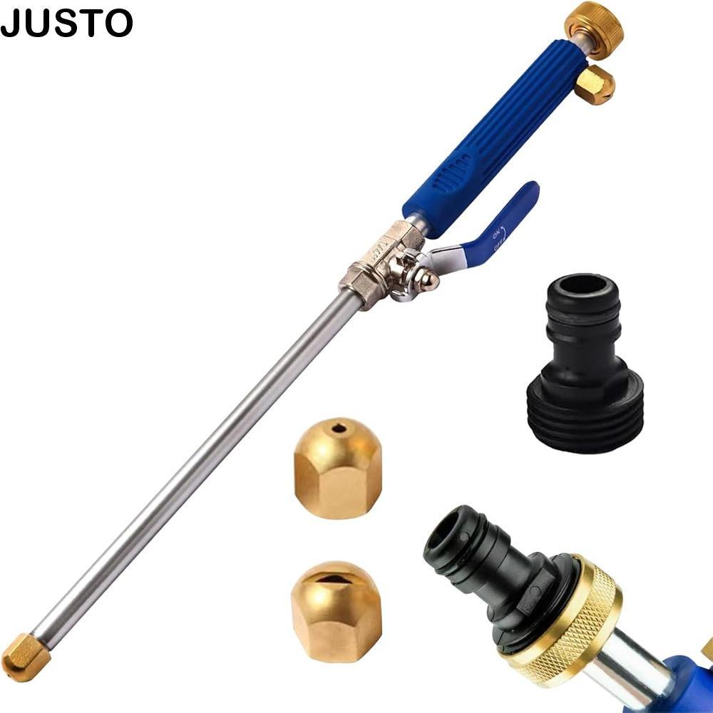 JUSTO รดน้ํา Sprayer เครื่องมือทําความสะอาด, Quick Connectors High-Pressure Hydro Jet Power Washer Wand, อลูมิเนียมหัวฉีดแบบพกพาเครื่องมือล้างรถสวนทําความสะอาดผลิตภัณฑ์