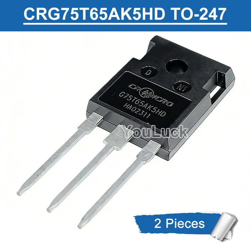 2pcs Original G75T65AK5HD TO-247 CRG75T65AK5HD 75T65 75A/650V IGBT ทรานซิสเตอร์ใหม่