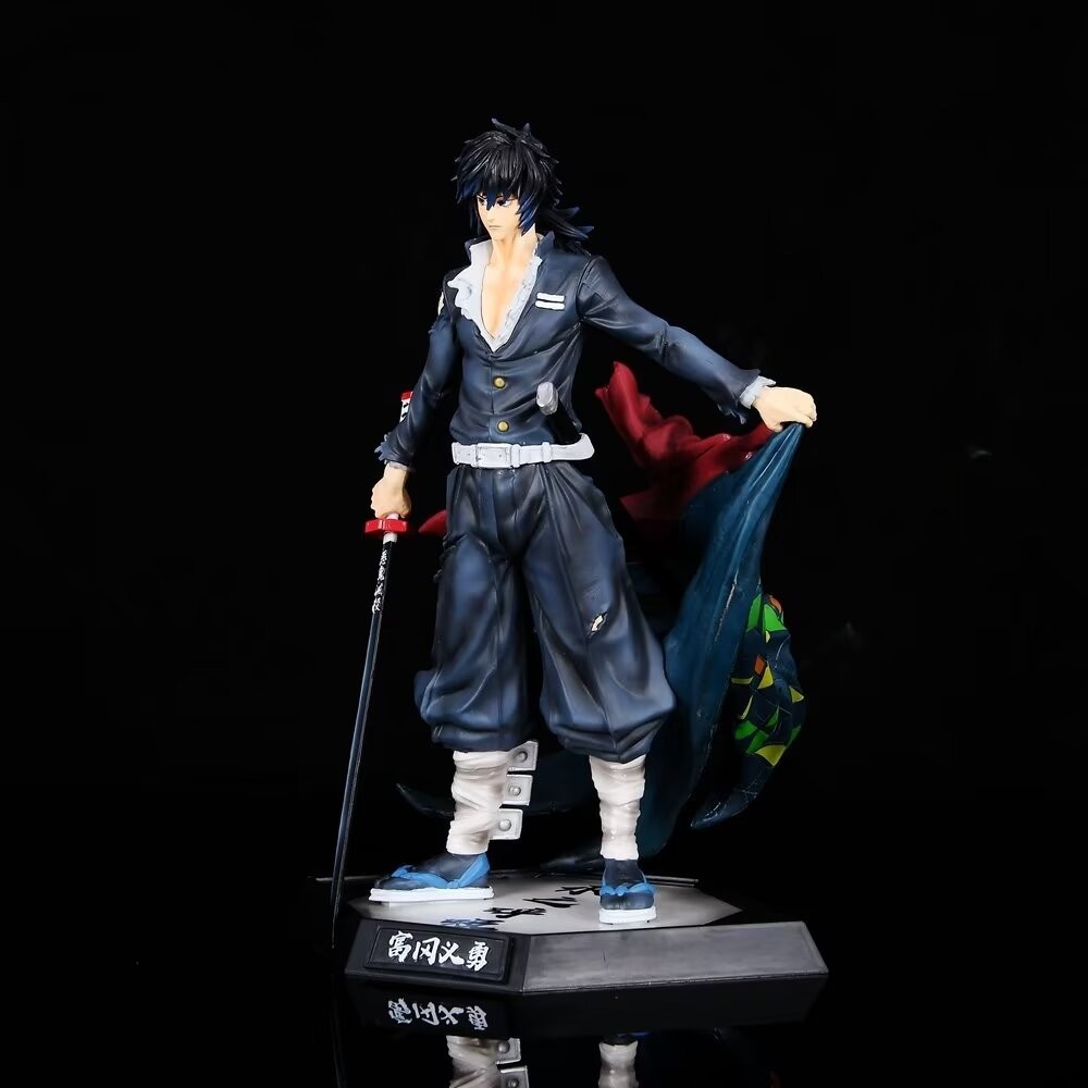 CHEENG JK Demon Slayer Giyuu Tomioka รูปน้ํา Hashira ที่ถอดออกได้เสื้อคลุม Action Figure รูปที่สะสมเ