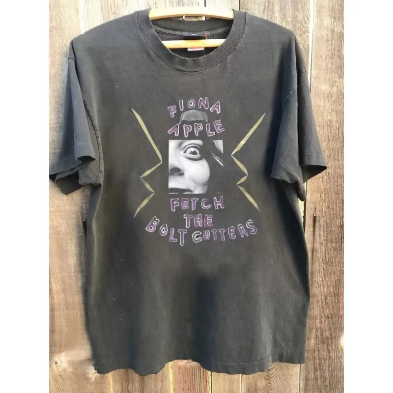 เสื้อยืดลำลองสไตล์ใหม่สำหรับผู้ชาย Fiona Apple 90s Fetch The Bolt Cutters ใส่ได้ทุกฤดูกาล