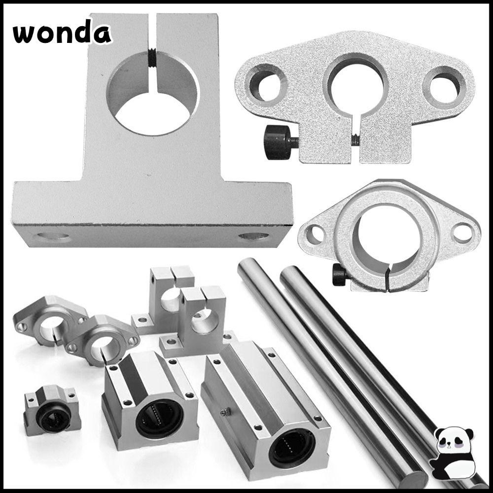 Wonda เพลารางแบริ่งเชิงเส้น อะลูมิเนียมอัลลอย ทนทาน สําหรับเครื่องพิมพ์ SK8 SK10 SK12 SK16 SK20 XYZ Desk SHF8 SHF10 SHF12 SHF16 CNC 1 ชิ้น