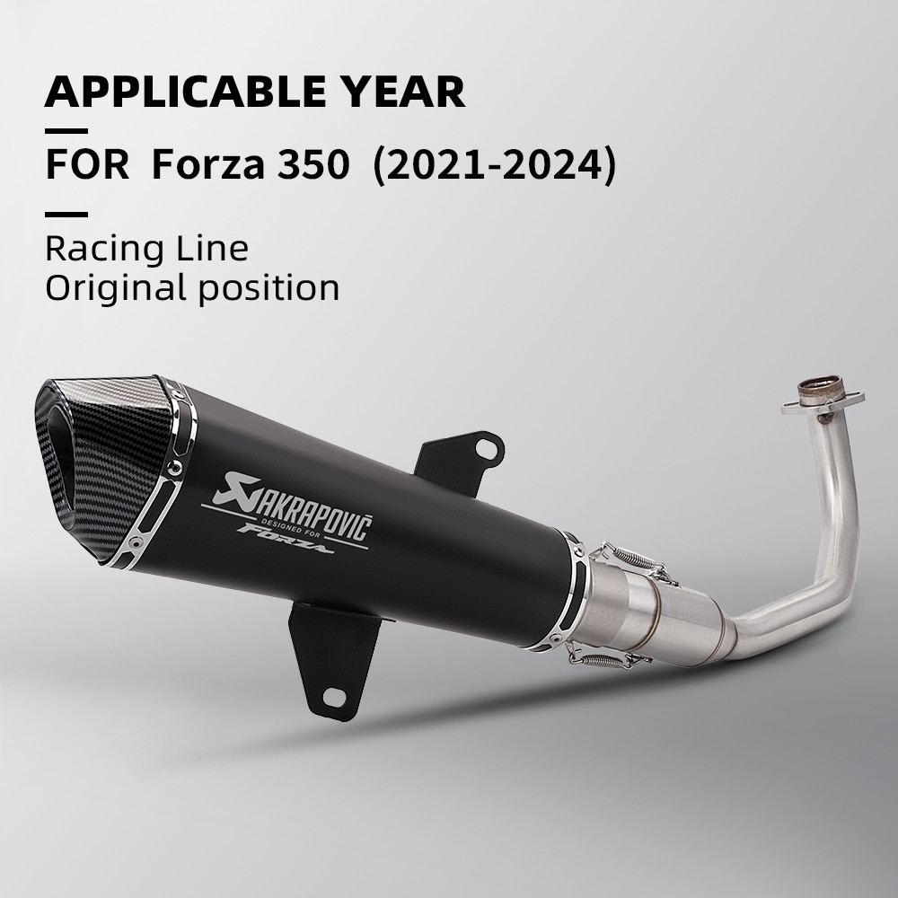 สําหรับ Honda FORZA350 ADV350 NSS350 Full System รถจักรยานยนต์ 60 มม.ท่อไอเสีย 2021-2024