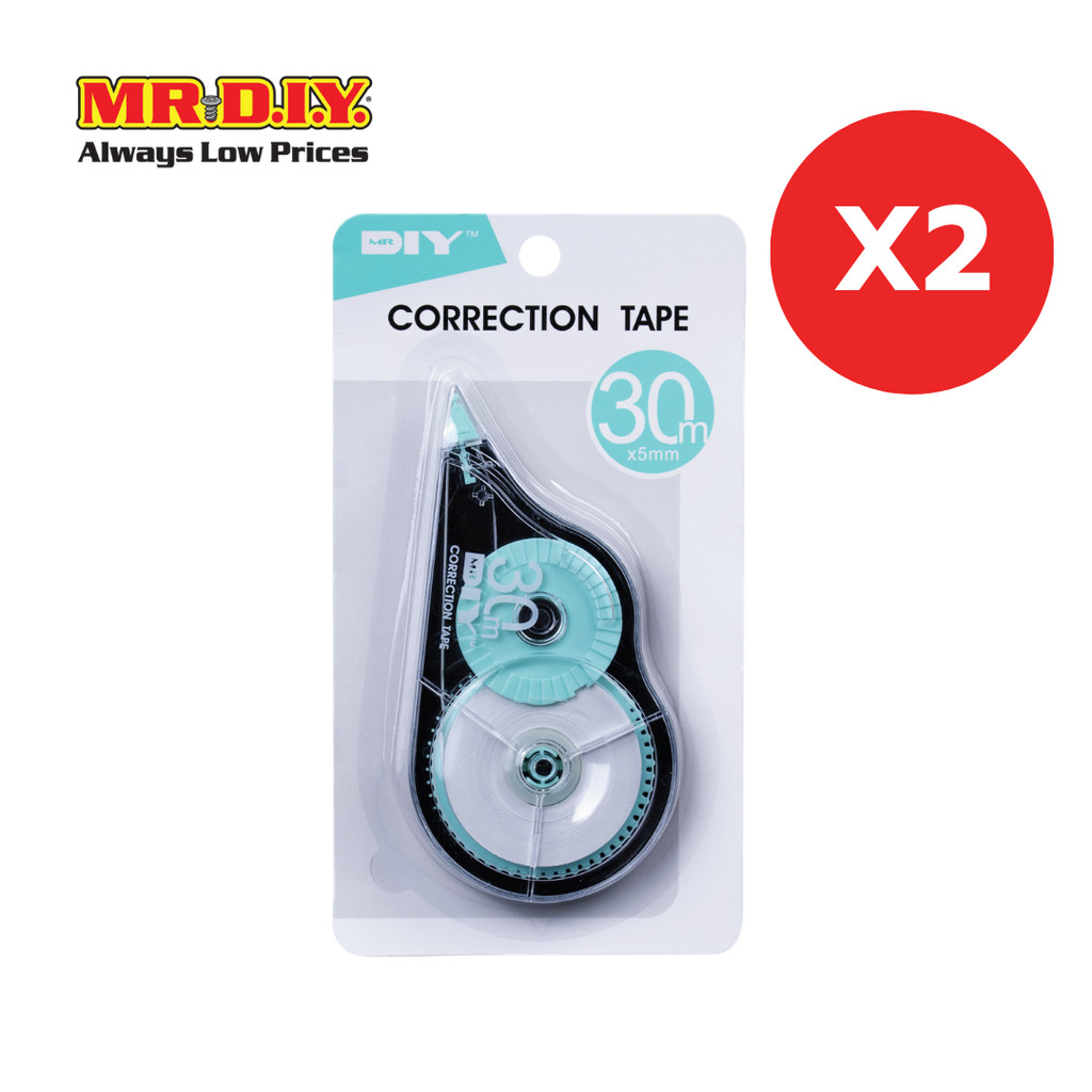 [2 แพ็ก] MR.D.I.Y. เทปลบคำผิด ขนาด 5 มม. x 30 เมตร คละสี_8951370