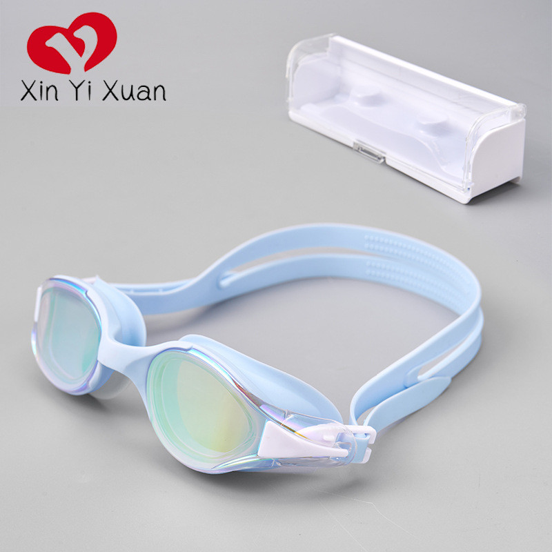 New swimming goggles High-definition waterproof anti-fog electroplated swimming goggles Adult swimmi