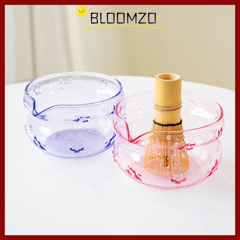 in stockBLOOMZO Matcha Making Kit, Bowknot Pink Matcha Bowl, with Ste Spout Glass Reusable Matcha Whisk Set Tea Lovers