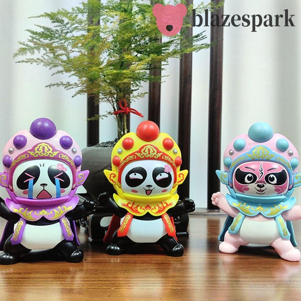 BLAZESPARK Opera ตุ๊กตาเปลี่ยนหน้า, Sichuan Opera Peking Opera รูป Panda Face-เปลี่ยนของเล่นตุ๊กตา, 