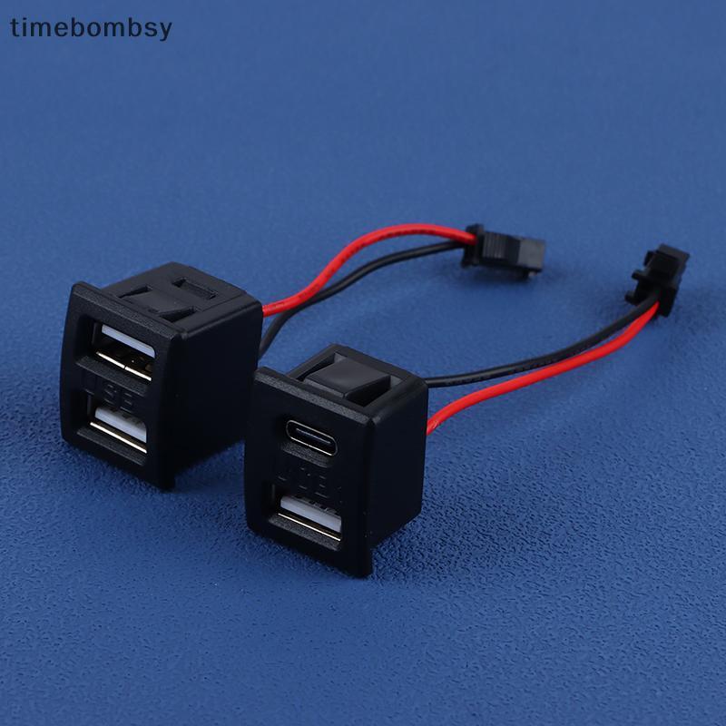 (เวลา) 1 PC USB หญิงฐาน Type-C Bla Double-Layer Soet USB หญิงโคมไฟชาร์จ Soet Power Soet พร้อมขั้วต่อสายเคเบิล (TH)
