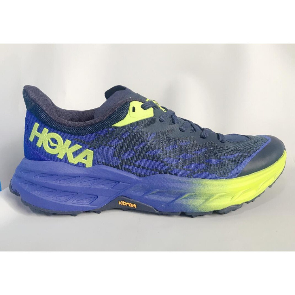 UBRH HOKA Women Speedgoat 5 Wide Running Shoes - Scuba Blue / Black GC1J