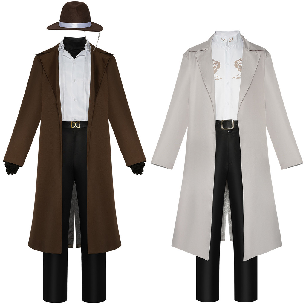 Bungo Stray Dogs cosplay costume for Halloween 10th anniversary, Dazai Osamu and Nakahara Chuuya cos
