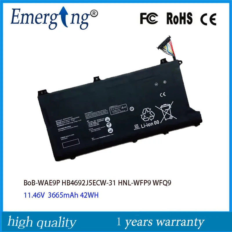 11.46V แบตเตอรี่ HB4692J5ECW-31สำหรับ HUAWEI Matebook D15 BoB-WAE9P Boh-WAQ9RP WFQ9 WRTD-WFH9