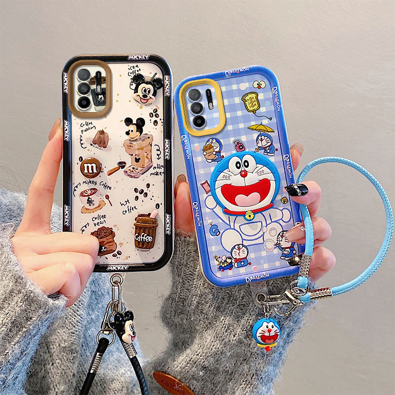 เคสโทรศัพท์กันกระแทกความงามสุภาพสตรีสไตล์พร้อมเชือกเส้นเล็กสําหรับ OPPO reno5 reno 5z reno 5 pro reno6 reno 6 z reno 6 pro reno 7 reno7z reno7 pro reno 8 reno 8z reno 8t reno 8 pro 4g 5g