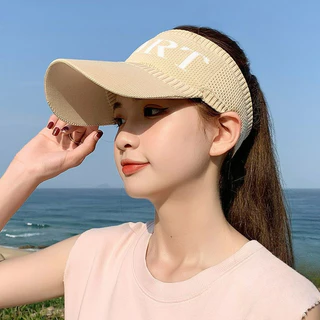 หมวกกันแดดหญิง หมวกครึ่งใบ กันแดด ระบายอากาศ ป้องกันรังสียูวี แฟชั่นฤดูร้อน สําหรับผู้หญิง Sun hat