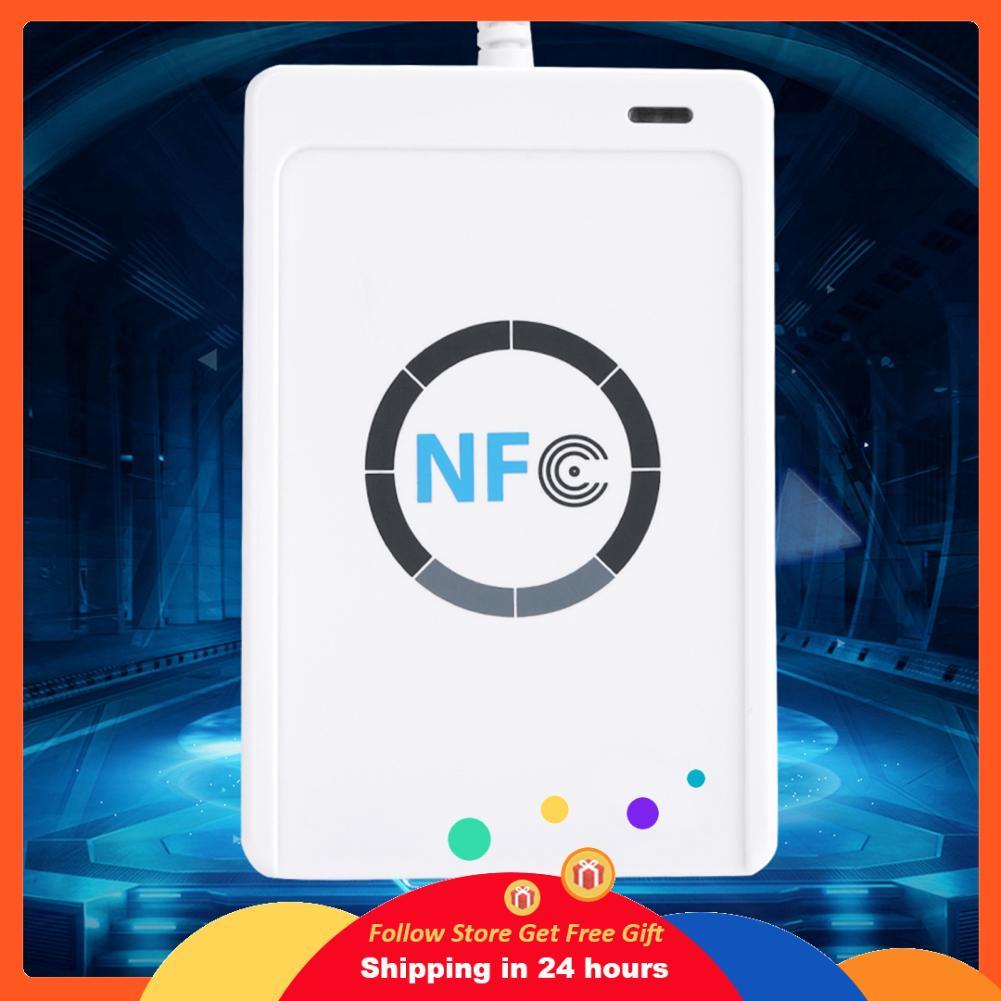 supergoodsales NFC RFID Reader Contactless Smart Writer ACR122U ISO 14443A / B + ซอฟต์แวร์ฟรีสีขาว