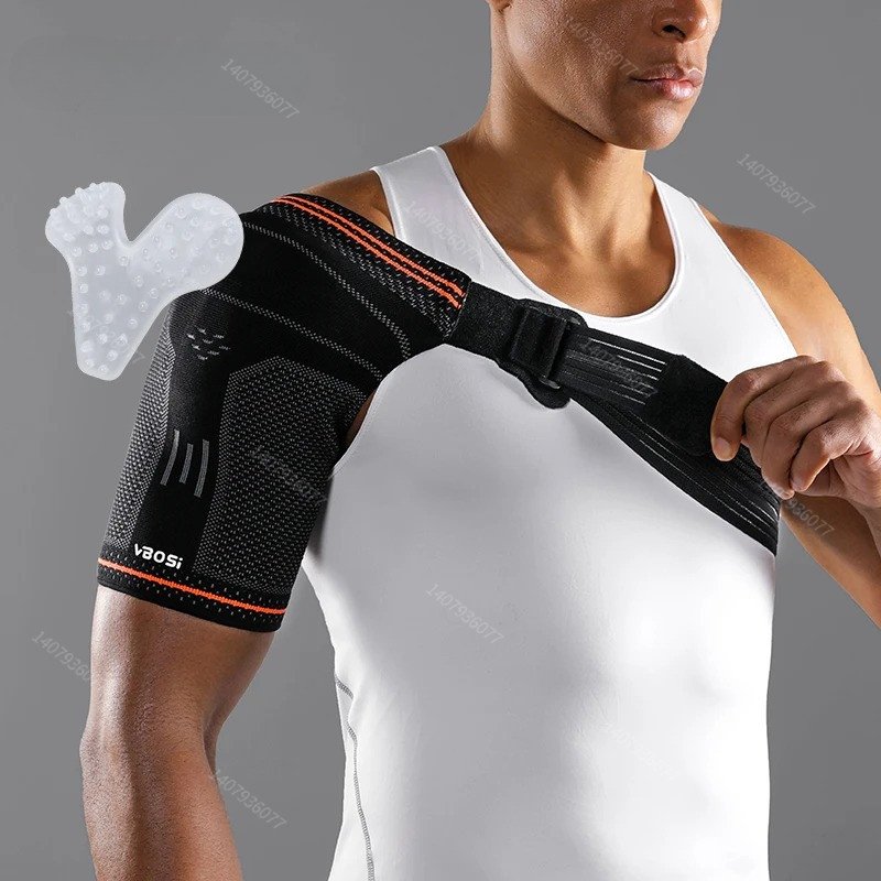 1PCS ปรับไหล่สนับสนุนรั้งสําหรับผู้หญิงผู้ชายที่ถอดออกได้ซิลิโคน Padding การบีบอัดสําหรับ Rotator Cu