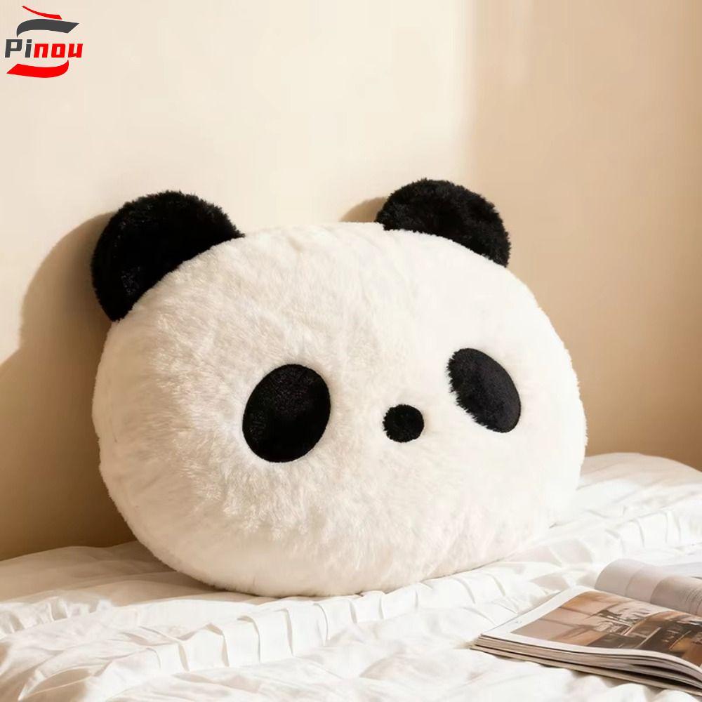 PINOU Plush Panda เบาะ,ห้องนอนโซฟาตุ๊กตาสัตว์หมอนแพนด้า,แฟชั่น 30 ซม.ตกแต่งบ้าน Kawaii Panda โยนหมอนเด็กหมอนของเล่น