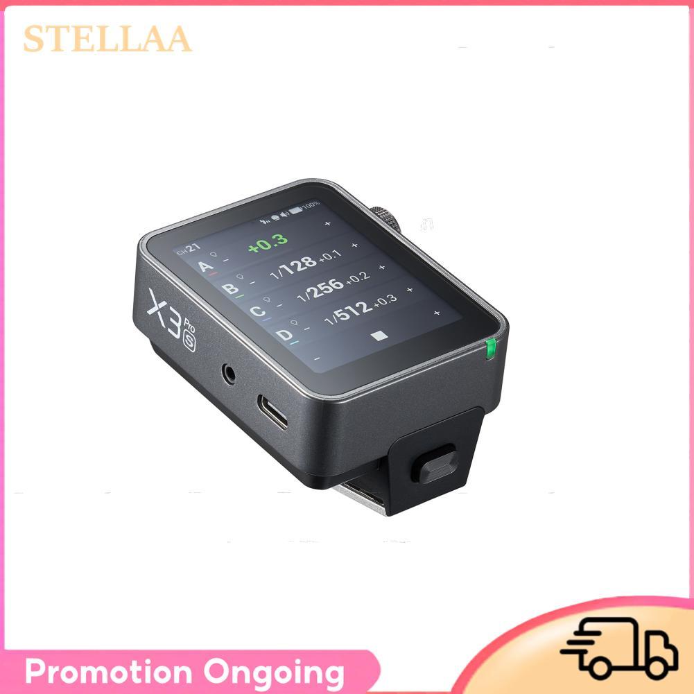 stellaa Godox X3pro S Wireless Camara Flash Trigger เครื่องส่งสัญญาณหน้าจอสัมผัส 2.4G