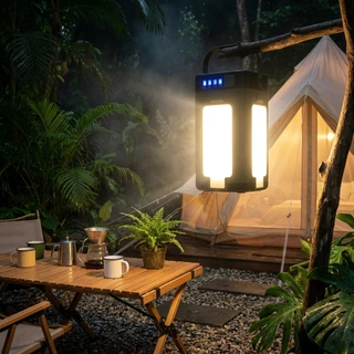ไฟเต็นท์ กันน้ำ IPX4 ไฟโซล่าเซลล์ แคมป์ปิ้ง 20000mAh สว่างรอบทิศทาง 360 องศา ชาร์จเร็ว Type-C ของแท้ ส่งเร็ว