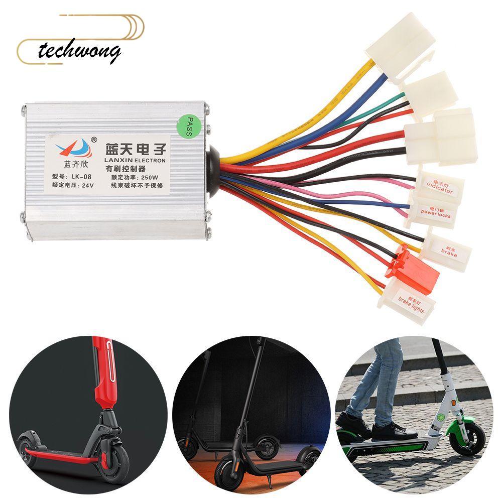 TECHWONG ตัวควบคุมจักรยาน 250 W/350 W/500 W/800 W E-bike อุปกรณ์เสริม DC มอเตอร์จักรยานไฟฟ้า