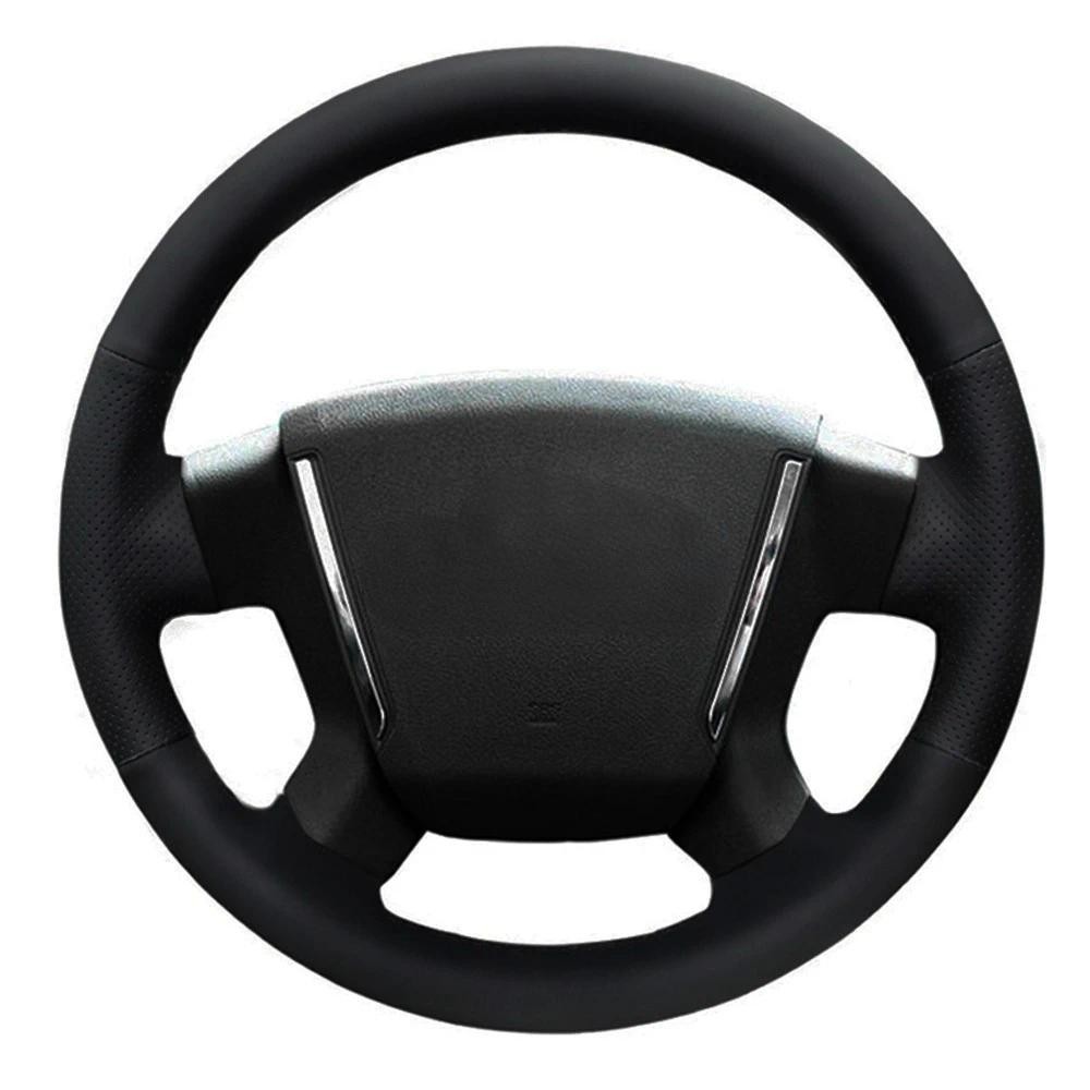 พวงมาลัยรถ Hand-stitched สีดําหนังเทียมสําหรับ Dodge Avenger SXT 2006-2010 Dodge Calibre 2007-2011au