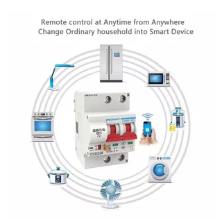 Ewelink เซอร์กิตเบรกเกอร์ Wi-Fi 2P เปิดปิด ตั้งเวลาผ่านแอป สั่งงานด้วยเสียง Google Home, Alexa-Circuit Breaker