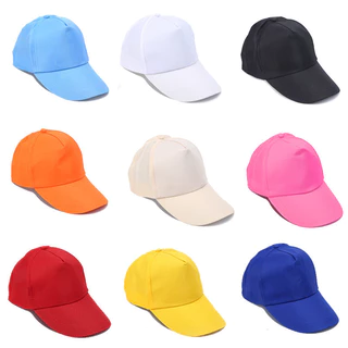 [พร้อมส่ง] ถูก สวย สีพื้น หมวกแก๊ปลำลอง หมวกแก็ป เบสบอล กีฬาสี Cap