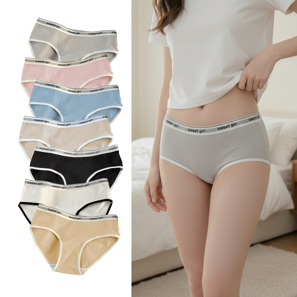 ♥️NEW COLOR♥️ เพิ่มสีใหม่ กางเกงชั้นใน ผ้าฝ้าย ระบายอากาศ สวมใส่สบาย ผ้านิ่มมาก Underwear กางเกงใน ผู้หญิง น่ารัก