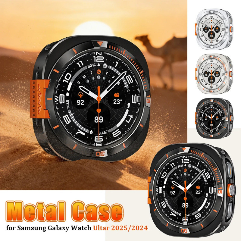 อลูมิเนียม Alloy Watchcase สําหรับ Samsung Galaxy Watch Ultra 2025 47 มม.หน้าจอสําหรับ Galaxy ULTRA 2024 47 มม.อุปกรณ์เสริม