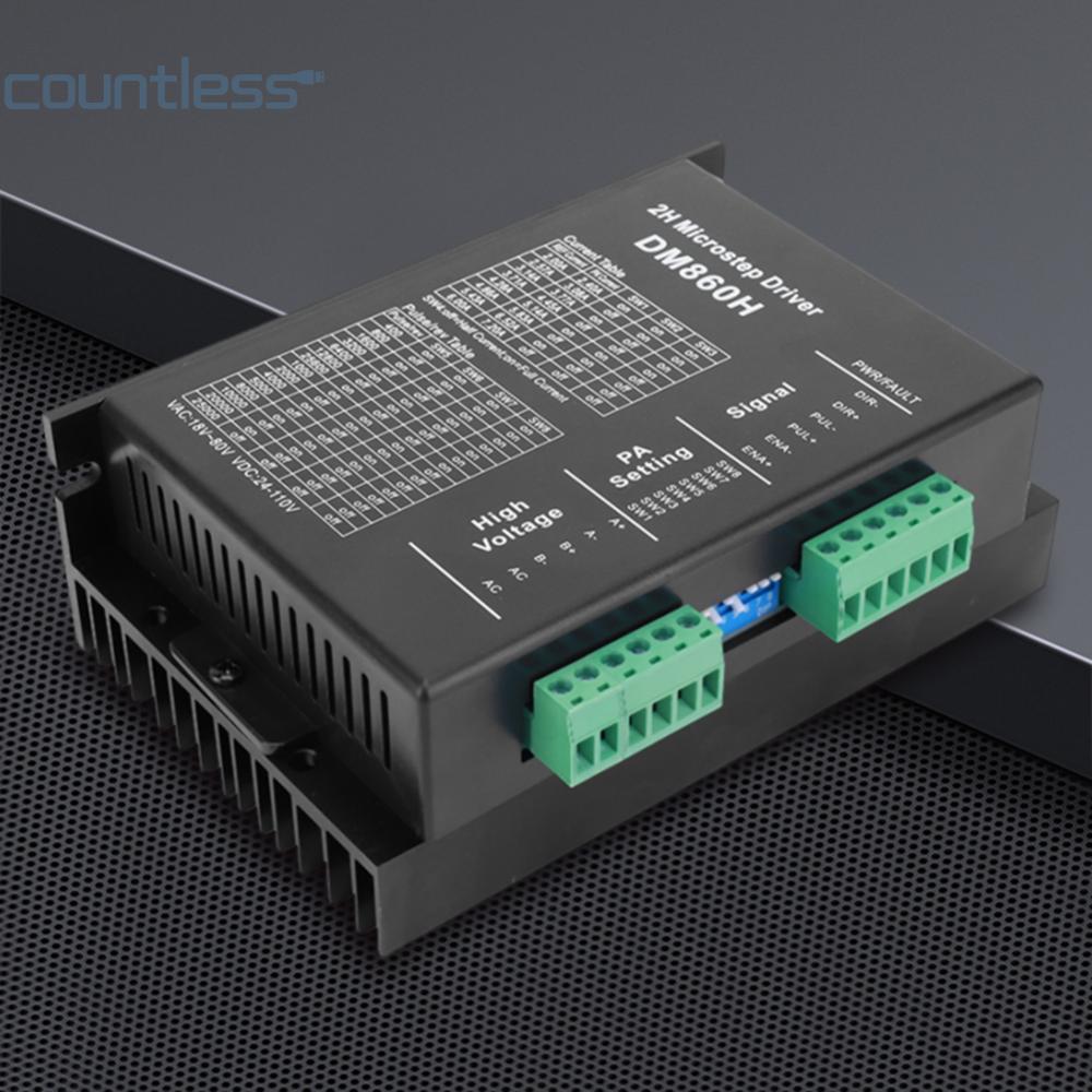 DM860H DM860 Microstep ไดรฟ์ 0-200khz 2 เฟส Stepper Driver AC18-80V หรือ DC 24-110V 2A-7.2A 2H Fit ส