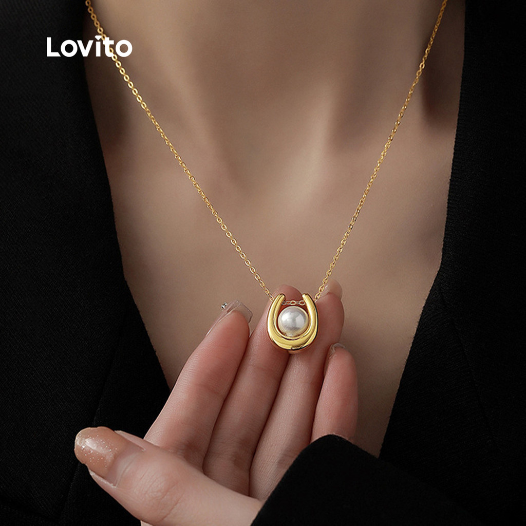 Lovito สร้อยคอผ่อนคลาย LCS31A205