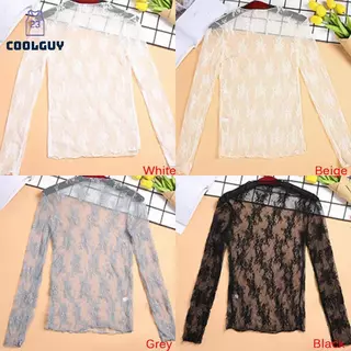 เสื้อโปร่งตาข่าย Tulle แขนยาว สไตล์หรูหราและเซ็กซี่