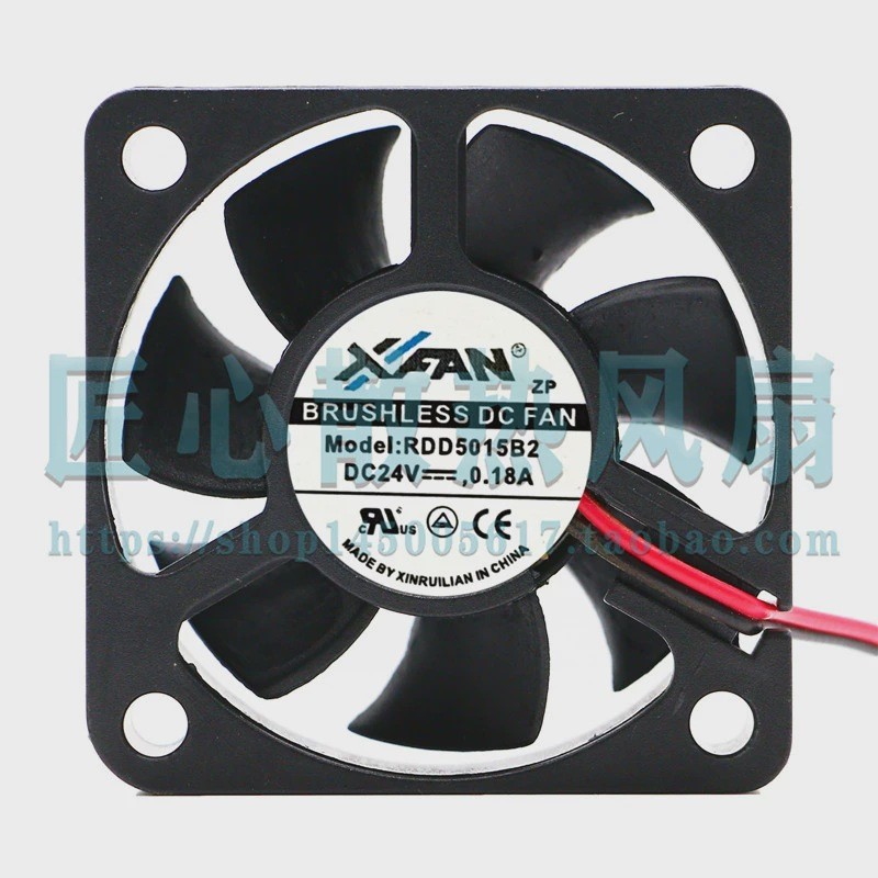 [คลังสินค้าพร้อม] พัดลมอินเวอร์เตอร์ Xinruilian RDD5015B2 DC24V 0.18 A 5015 5 ซม.