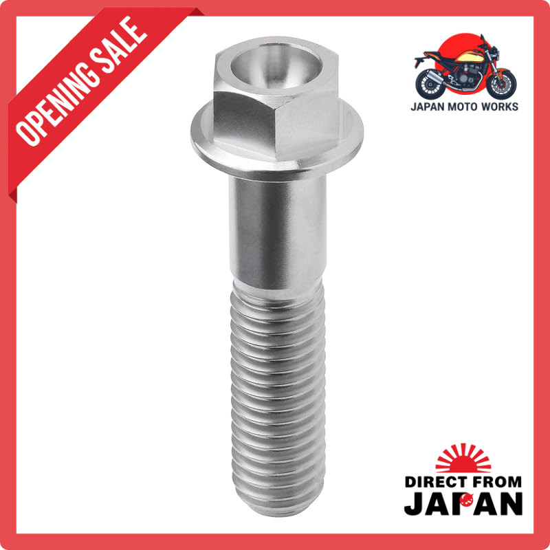 ZETA RACING Titanium Flange Bolt M8×35mm P=1.25 Dirt Freak DIRTFREAK D6650 (Former Part Number: ZT03