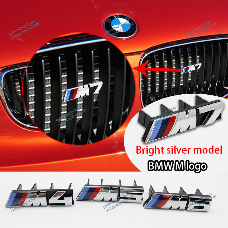 1PCS 3D รถกระจังหน้าป้ายสัญลักษณ์สําหรับ BMW M1 M2 M3 M4 M5 M6 M7 E84 E83 F39 F10 F30 G11 G07 G86 G8