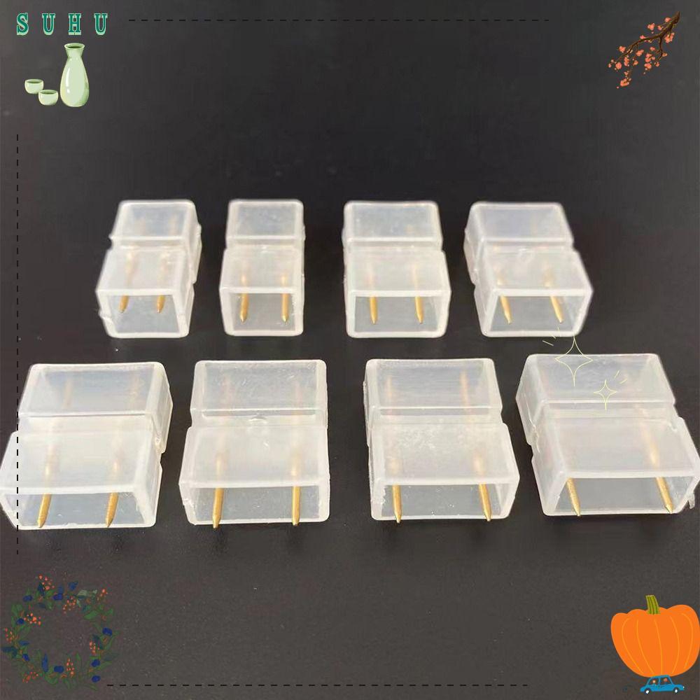 SUHU LED Strip Connector, 2 Pin 3Pin 6mm 7mm 8mm 9mm 10mm Connector,ทนทานทองทองแดง Terminals Connect