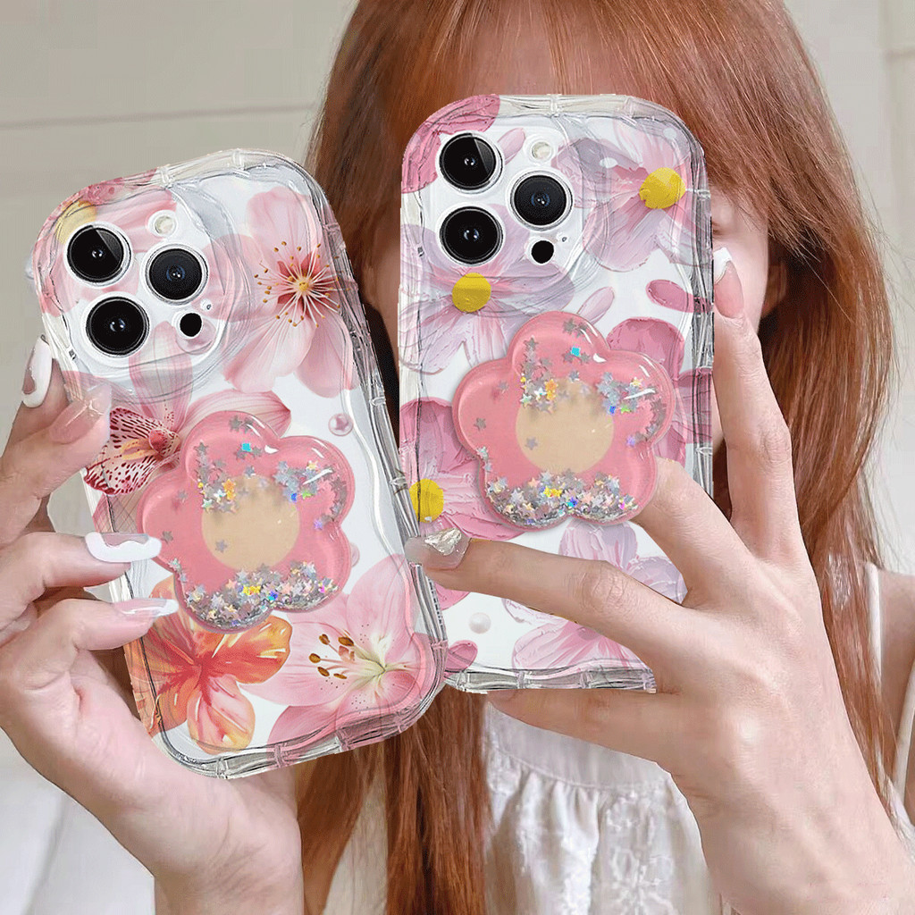 ดอกไม้ที่วางโทรศัพท์สําหรับ VOVO V60 Lite V50 V40 Lite V30 V3E V29 V29E V27 V27E V25 V23 V23E 5G ปลอ