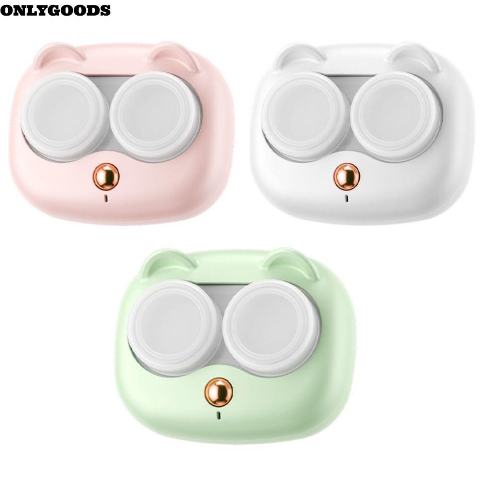 น้ำยาทำความสะอาดคอนแทคเลนส์ พร้อมเครื่องทำความสะอาดอัตโนมัติ UV และชาร์จUSB | กำจัดโปรตีน ปลอดภัยสำห