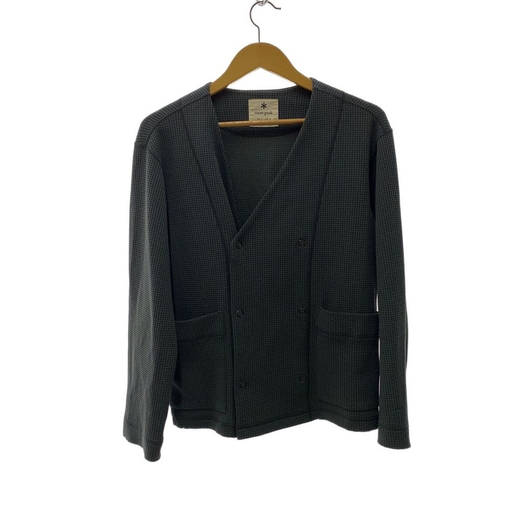 เสื้อคาร์ดิแกน Snow Peak Dry Waffle / เสื้อคาร์ดิแกน (แบบบาง) / ไซส์ S / โพลีเอสเตอร์ / สีเทา / SW-2