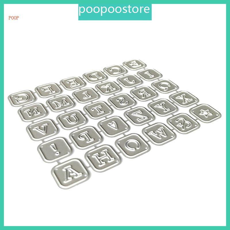 Alphabet Letters Metal Cutting Dies Stencil Scrapbooking DIY Album Stamp Paper