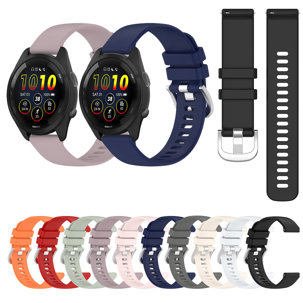 18 มม.20 มม.22 มม.ซิลิโคนสําหรับ Garmin Venu4 Venu3 Venu2 Venu3s/Vivoactive 3 4 5 3S 4S 40 มม.45 มม.