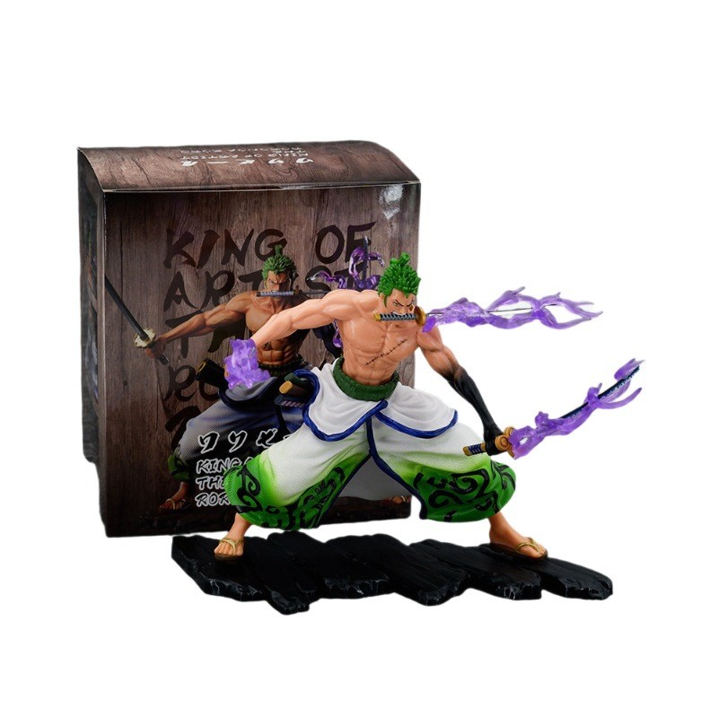 Zoro Wano กิโมโนอะนิเมะรูป Enma ดาบ One Piece ยืนสะสม
