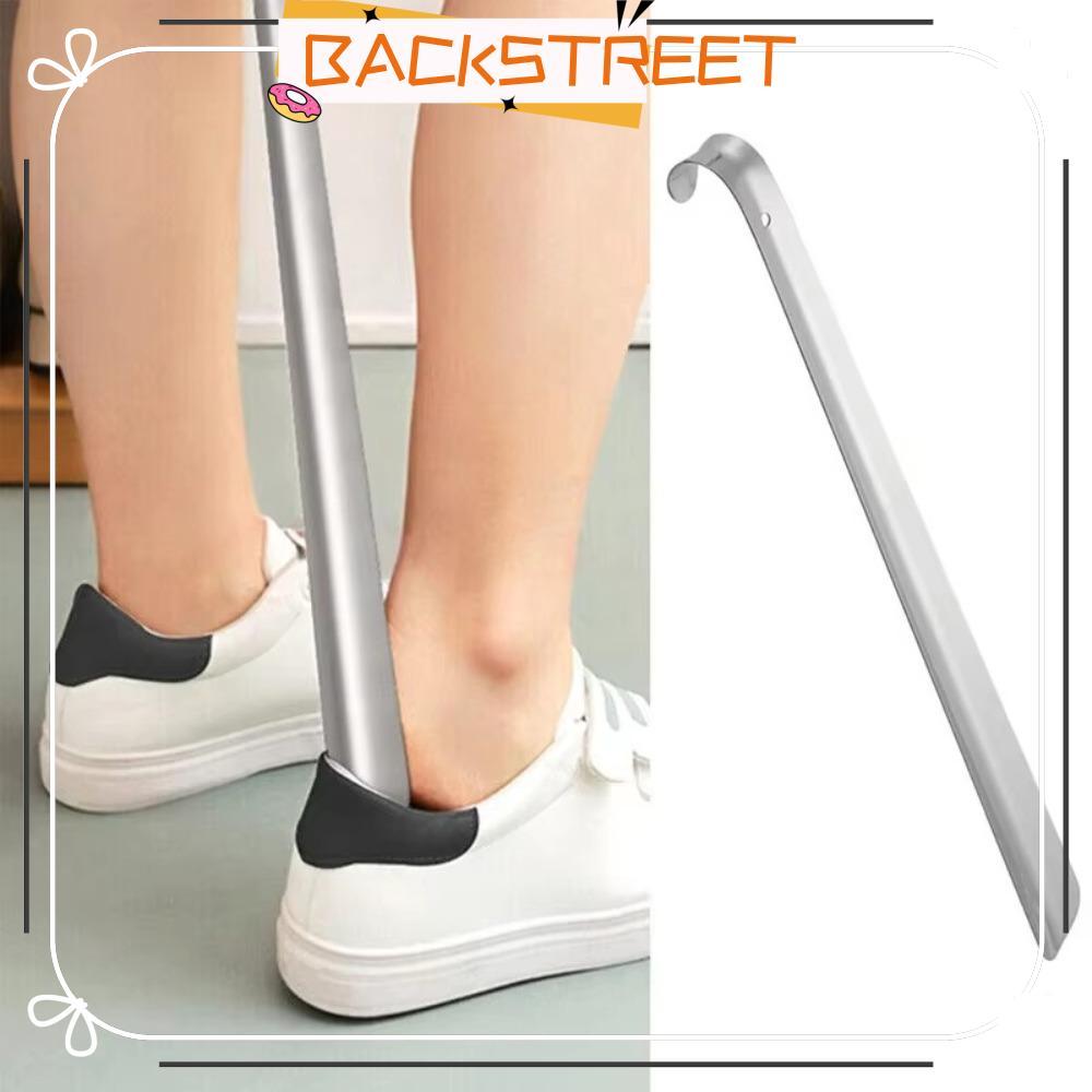 รองเท้าฮอร์น สแตนเลสล้างเงิน ขนาด 30-52 cm อุปกรณ์ดึงรองเท้าสำหรับทั้งชายและหญิง