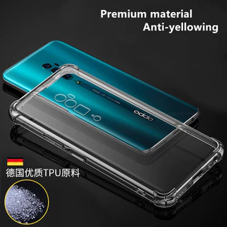 เคสโทรศัพท์สําหรับ OPPO Reno 10X ซูม 6.6 นิ้ว CPH1919 Slim โปร่งแสงซิลิโคนอ่อนนุ่ม Jelly Case พร้อมสี่มุมเสริมฝาครอบโปร่งใส