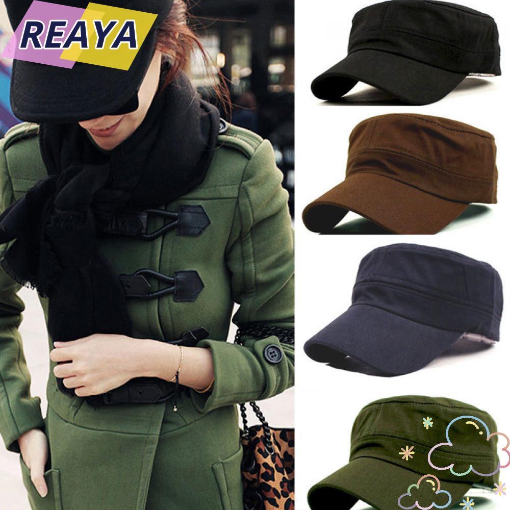 REAYA Plain Cap Outdoor Vintage Patrol Cotton