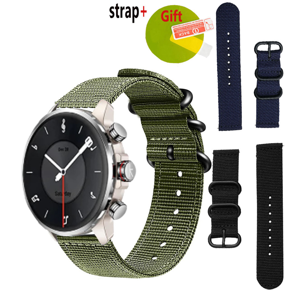 Kieslect Kr3 สายรัดสมาร์ทนาฬิกาไนลอนสายรัดข้อมือ Kieslect Kr 3 pro 2 ฟิล์มกันรอยหน้าจอสร้อยข้อมือกีฬ