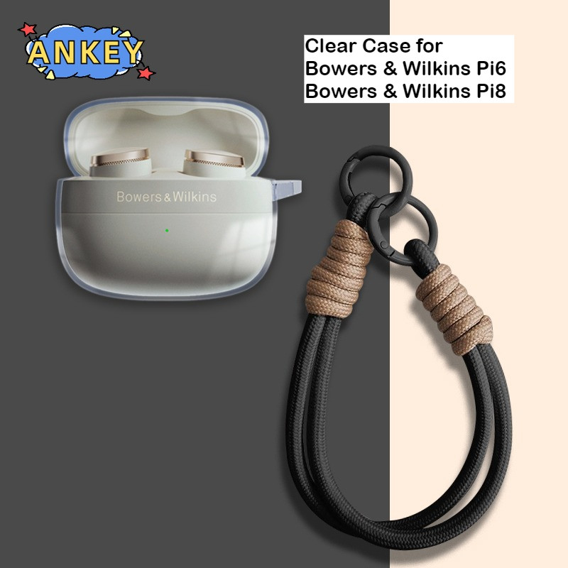 for Bowers & Wilkins Pi8 / Pi6 Case Protective Transparent Clear TPU Covers Bluetooth Earphone Shell